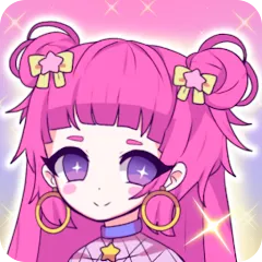 Взломанная Mimistar dress up chibi doll (Министар)  [МОД Mega Pack] - полная версия apk на Андроид