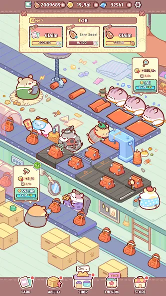 Hamster Bag Factory : Tycoon (Хэмстер сумка фабрика)  [МОД Unlimited Money] Screenshot 4