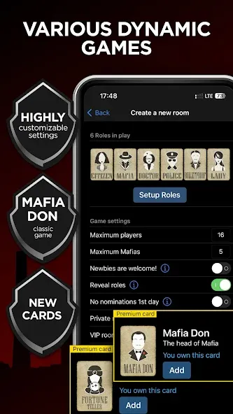 Mafia Online With Video Chat  [МОД Много монет] Screenshot 4