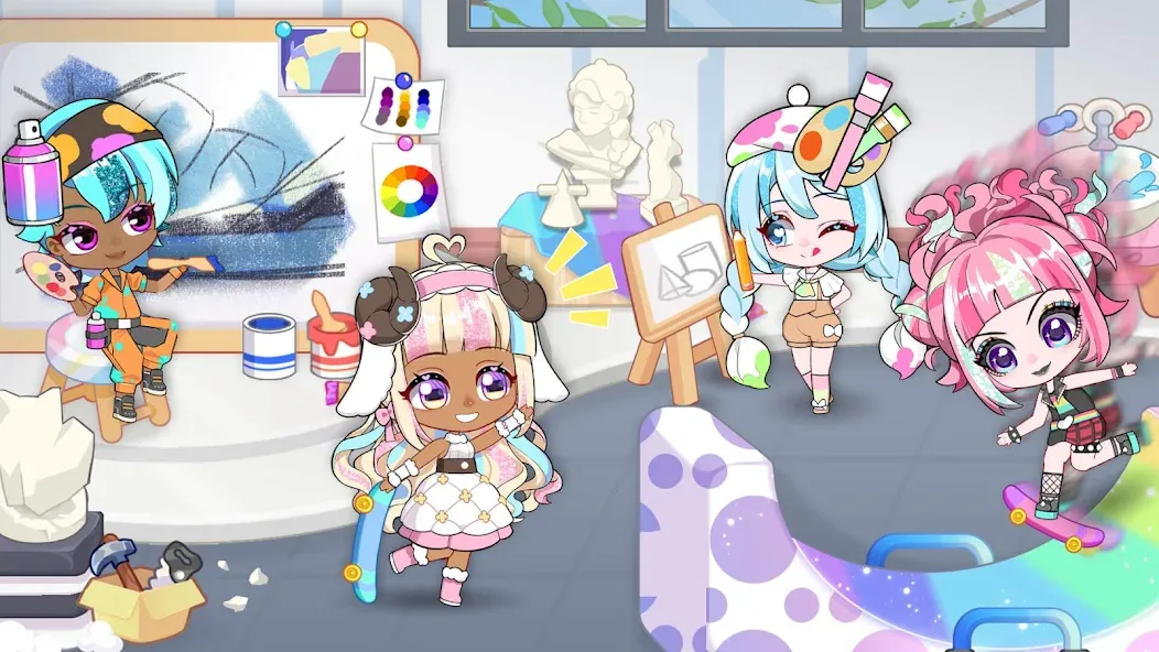 Chibi Doll: My School (Чиби Долл)  [МОД Все открыто] Screenshot 5