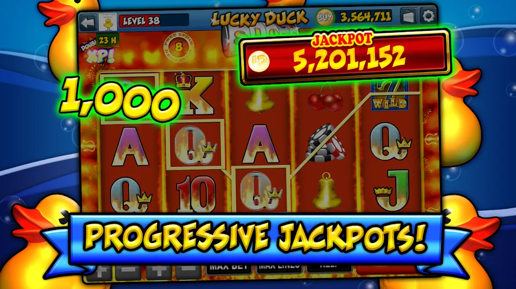 Lucky Duck Slots (Лаки Дак Слотс)  [МОД Бесконечные деньги] Screenshot 4