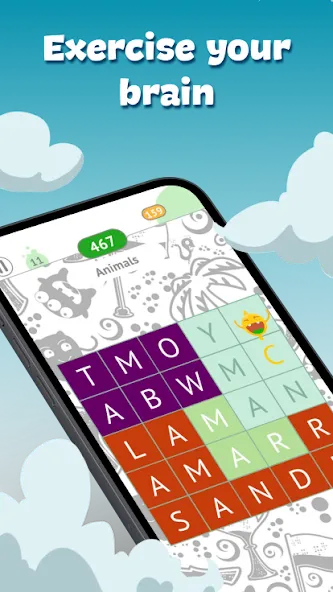 Fill The Words: Themes search  [МОД Бесконечные деньги] Screenshot 3