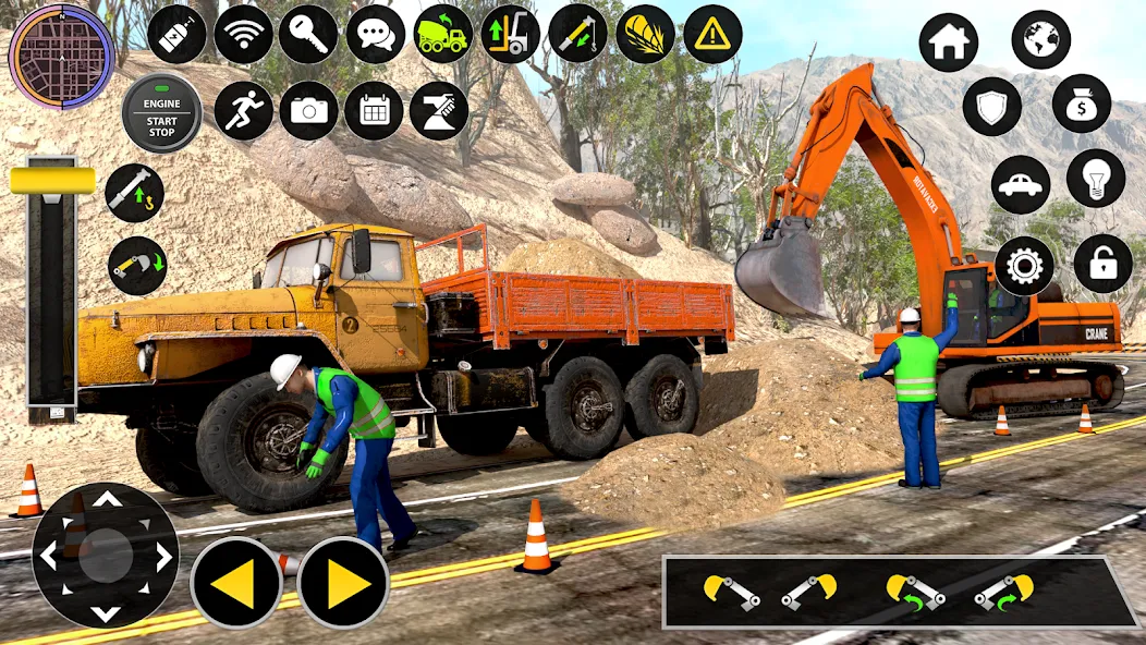 Construction Excavator Game 3D  [МОД Все открыто] Screenshot 2