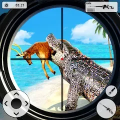 Взломанная Crocodile Hunting Animal Games (Крокодил Охота Игры с животными)  [МОД Много денег] - стабильная версия apk на Андроид