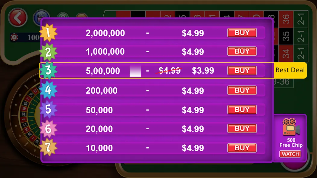 Roulette Casino Royale (Рулетка Казино Рояль)  [МОД Бесконечные монеты] Screenshot 5