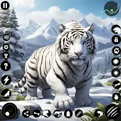 Скачать взлом Arctic White Tiger Family Sim  [МОД Меню] - стабильная версия apk на Андроид