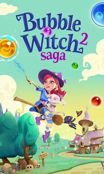 Bubble Witch 2 Saga (Бабл Витч 2 Сага)  [МОД Бесконечные деньги] Screenshot 5