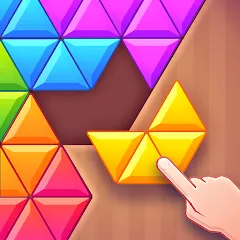 Скачать взломанную Triangles & Blocks (Полиблок)  [МОД Много денег] - последняя версия apk на Андроид