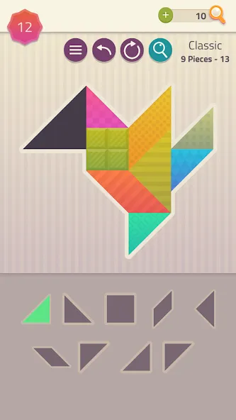 Polygrams - Tangram Puzzles (Полиграммы)  [МОД Бесконечные монеты] Screenshot 2