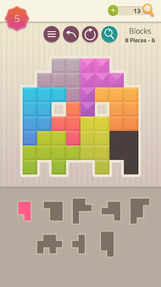 Polygrams - Tangram Puzzles (Полиграммы)  [МОД Бесконечные монеты] Screenshot 5