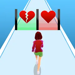 Взлом Girl Run 3D - Fun Running Game (девушка бежит)  [МОД Mega Pack] - полная версия apk на Андроид