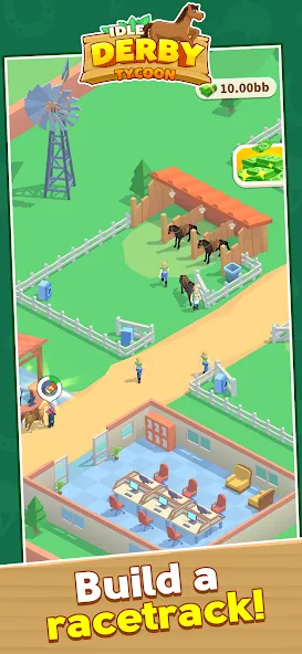 Idle Derby Tycoon (Айдл Дерби Тайкун)  [МОД Mega Pack] Screenshot 1