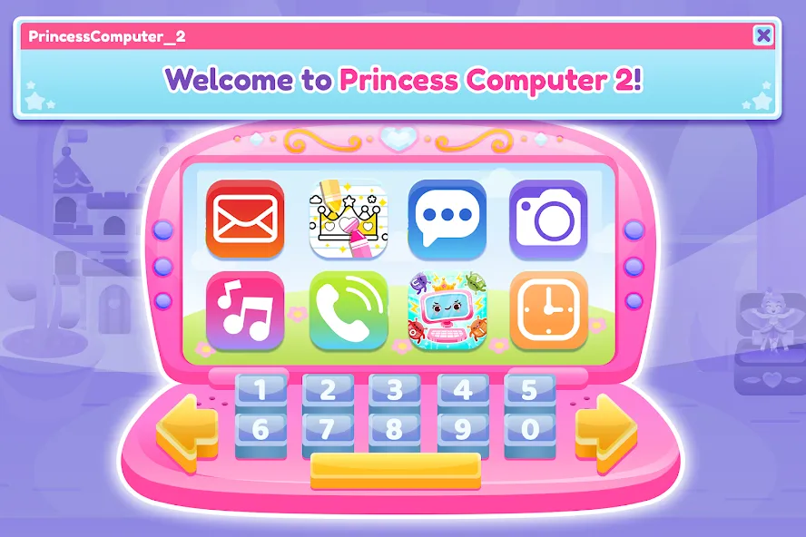 Princess Computer 2 Girl Games  [МОД Много монет] Screenshot 5