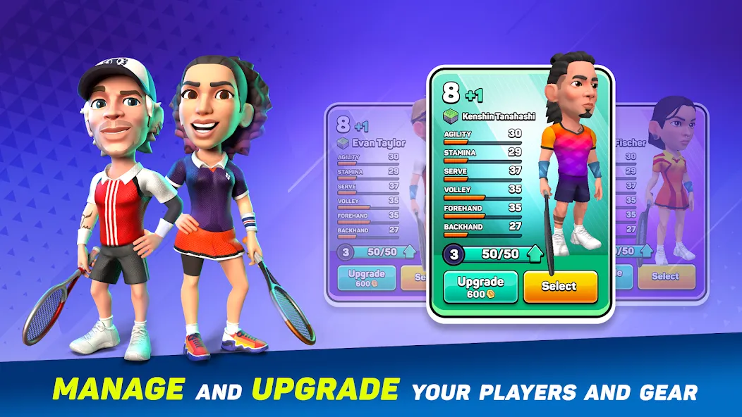 Mini Tennis: Perfect Smash (Мини Теннис)  [МОД Unlocked] Screenshot 3