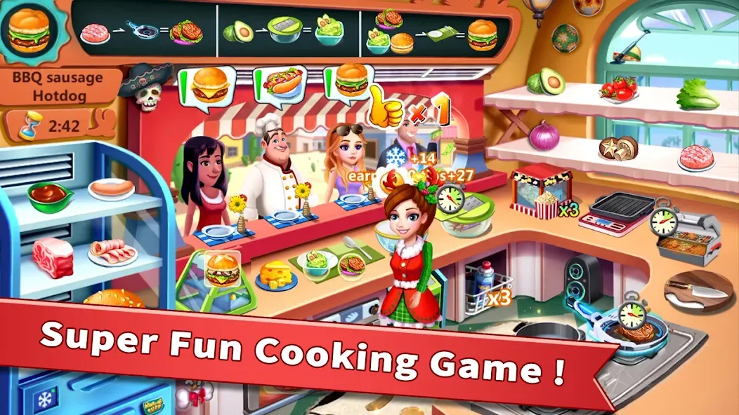 Rising Super Chef - Cook Fast (Райзинг Супер Шеф)  [МОД Бесконечные монеты] Screenshot 1