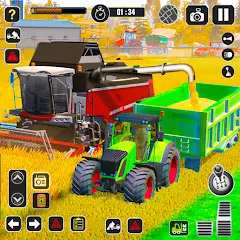 Взлом Tractor Farming Game Harvester  [МОД Меню] - стабильная версия apk на Андроид