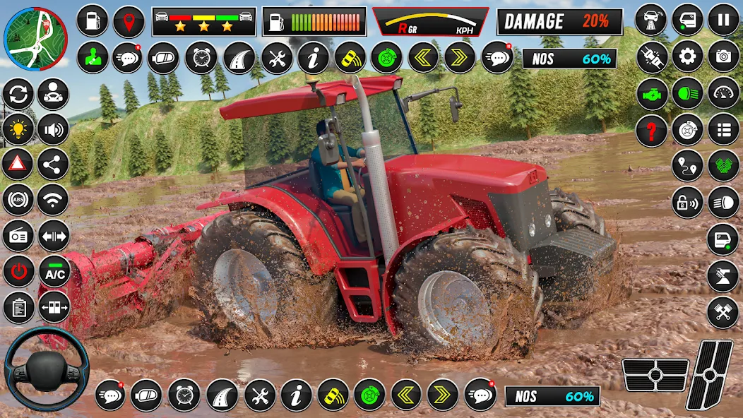 Indian Tractor Games Simulator  [МОД Menu] Screenshot 1