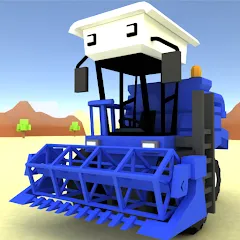 Взломанная Blocky Farm Racing & Simulator  [МОД Unlimited Money] - последняя версия apk на Андроид