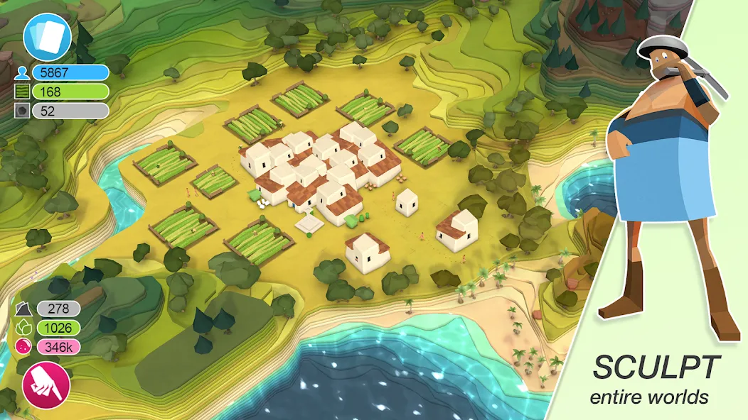 Godus (Годус)  [МОД Unlimited Money] Screenshot 1