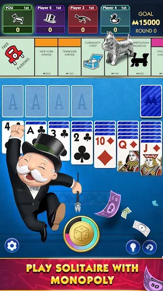 MONOPOLY Solitaire: Card Games (Монополия Солитер)  [МОД Бесконечные монеты] Screenshot 1