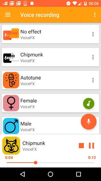 VoiceFX - Voice Changer with v  [МОД Unlimited Money] Screenshot 1