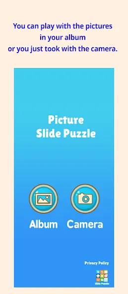 Slide Puzzle with your photo (Слайдпазл с вашим фото)  [МОД Все открыто] Screenshot 2