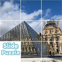 Взломанная Slide Puzzle with your photo (Слайдпазл с вашим фото)  [МОД Все открыто] - последняя версия apk на Андроид