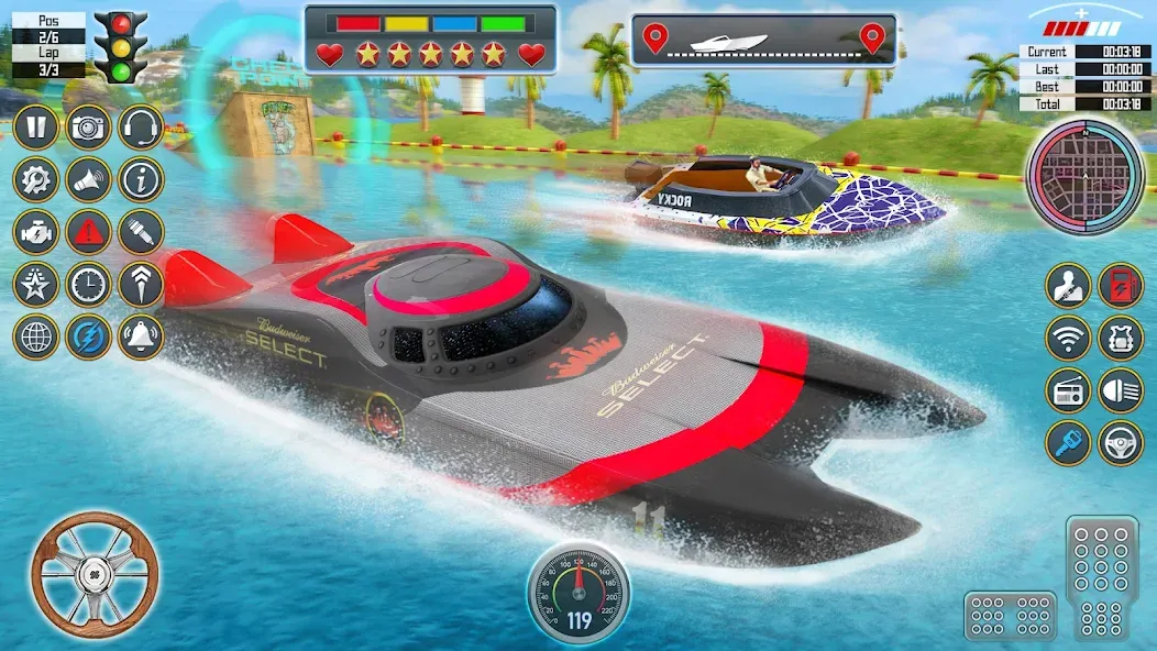 Speed Boat Racing: Boat games  [МОД Бесконечные деньги] Screenshot 3