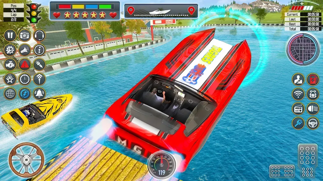 Speed Boat Racing: Boat games  [МОД Бесконечные деньги] Screenshot 5