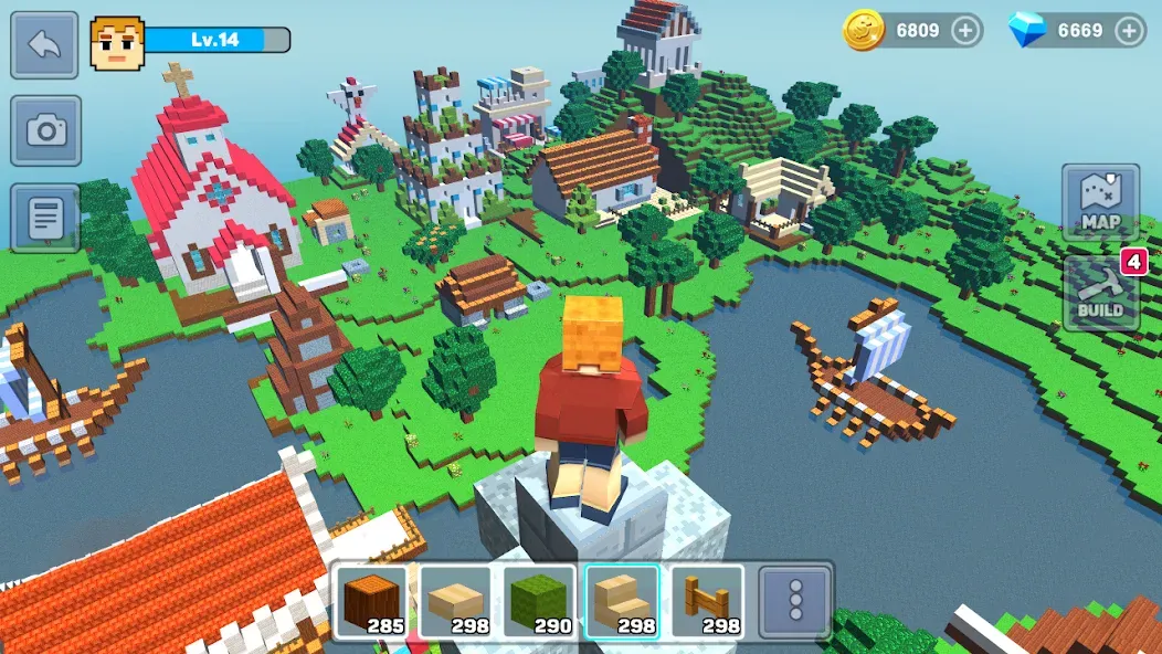 MiniCraft: Blocky Craft 2024 (МиниКрафт)  [МОД Unlocked] Screenshot 1