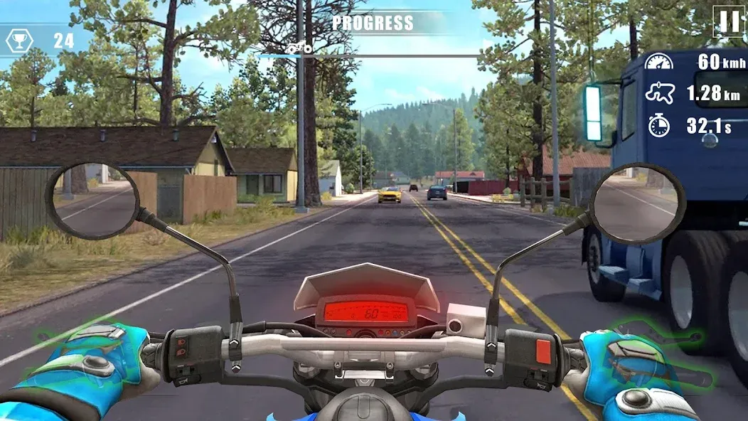 Moto Bike Race : Driving Car (Мото Байк Рейс)  [МОД Много денег] Screenshot 1