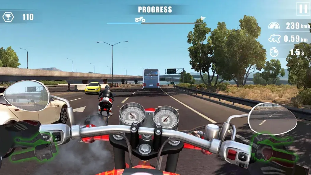 Moto Bike Race : Driving Car (Мото Байк Рейс)  [МОД Много денег] Screenshot 3