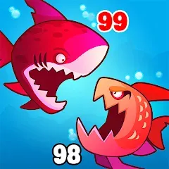 Взлом Eat Fish.IO : Fish Battle  [МОД Бесконечные монеты] - последняя версия apk на Андроид