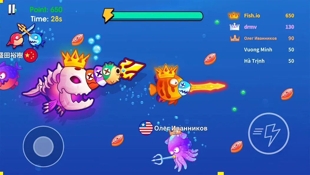 Sword Shark.io - Hungry Shark  [МОД Много монет] Screenshot 2