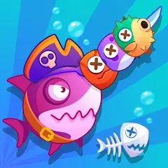 Взломанная Sword Shark.io - Hungry Shark  [МОД Много монет] - стабильная версия apk на Андроид