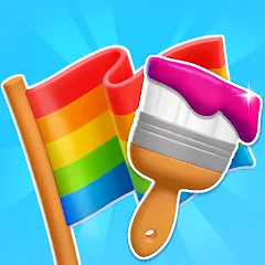 Взломанная Flag Painters (Флаг Пэйнтерс)  [МОД Unlocked] - стабильная версия apk на Андроид