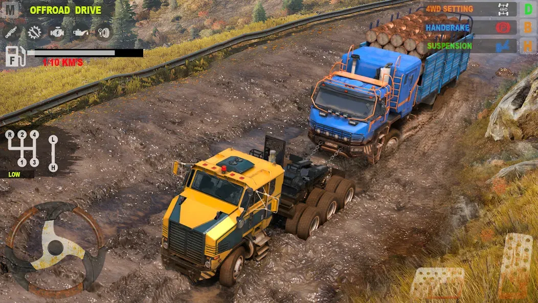 Offroad Mudrunner Games 3D  [МОД Много монет] Screenshot 1