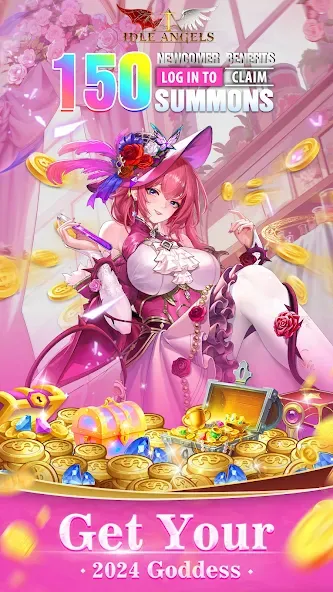 Idle Angels: Goddess' Warfare (Айдл Энджелс)  [МОД Unlimited Money] Screenshot 1