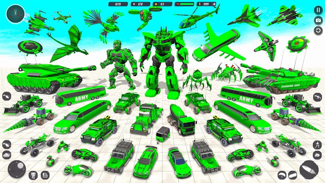 Tank Robot Game Army Games (армейский танк робот трансформационная игра)  [МОД Unlocked] Screenshot 1