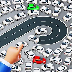 Взломанная Parking Jam: Car Parking Games (Паркинг Джем)  [МОД Mega Pack] - полная версия apk на Андроид