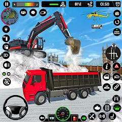 Скачать взломанную Excavator Simulator Crane Game (Экскаватор Симулятор Кран Игра)  [МОД Unlocked] - полная версия apk на Андроид