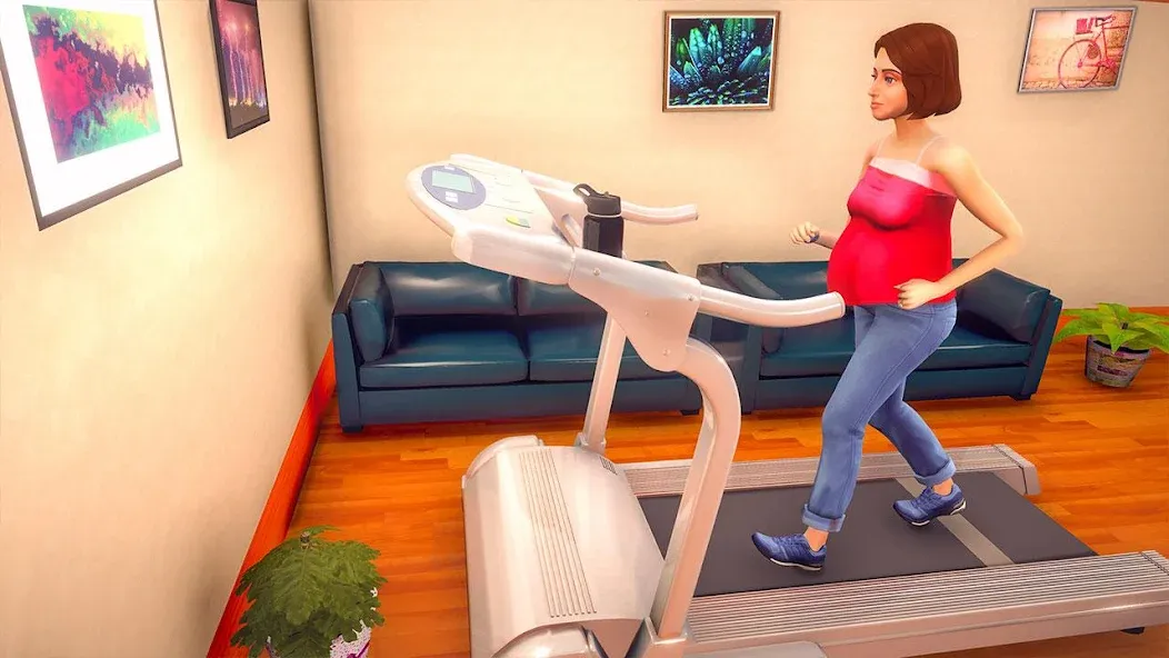 Virtual Pregnant Mom Baby Care (Виртуальная беременная мама Уход за младенцем)  [МОД Много денег] Screenshot 3