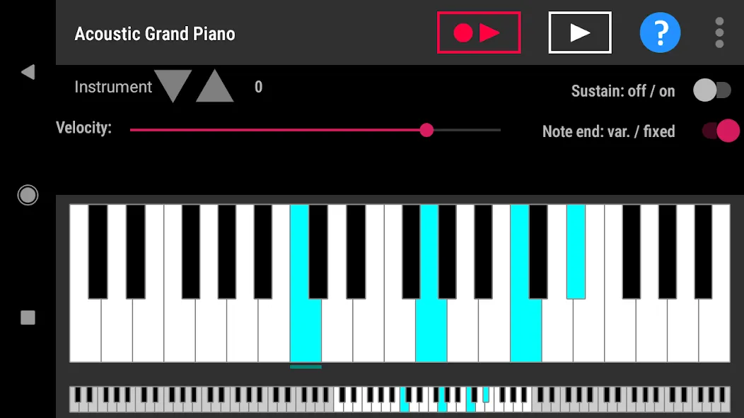 Simple piano with recorder (Симпл пиано с рекордером)  [МОД Unlocked] Screenshot 1