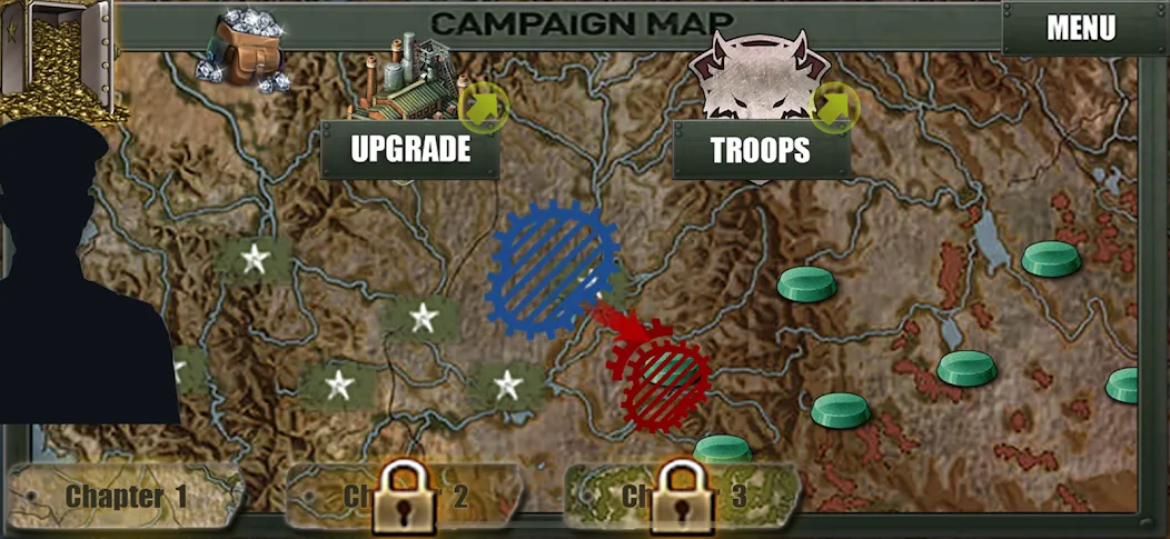 Warfare War Troops (Военное сражение Война Войска)  [МОД Unlimited Money] Screenshot 1