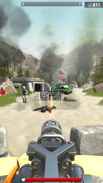 Infantry Attack: War 3D FPS (Инфантерийская атака)  [МОД Много денег] Screenshot 2