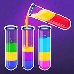Взлом Color Water Sort Wooden Puzzle (Цвет воды Сорт Вуди Пазл)  [МОД Много монет] - полная версия apk на Андроид