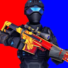 Взломанная POLYWAR: 3D FPS online shooter (ПОЛИВАР)  [МОД Unlimited Money] - полная версия apk на Андроид