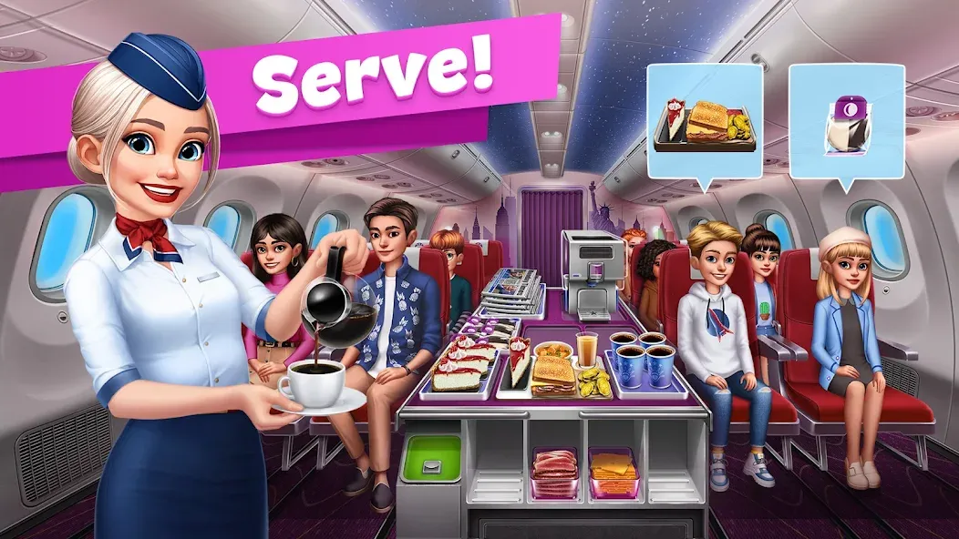 Airplane Chefs - Cooking Game (Эйрплейн Чефз)  [МОД Unlocked] Screenshot 3