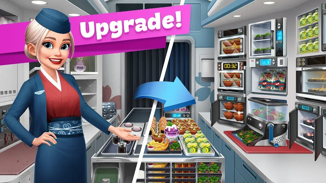 Airplane Chefs - Cooking Game (Эйрплейн Чефз)  [МОД Unlocked] Screenshot 4