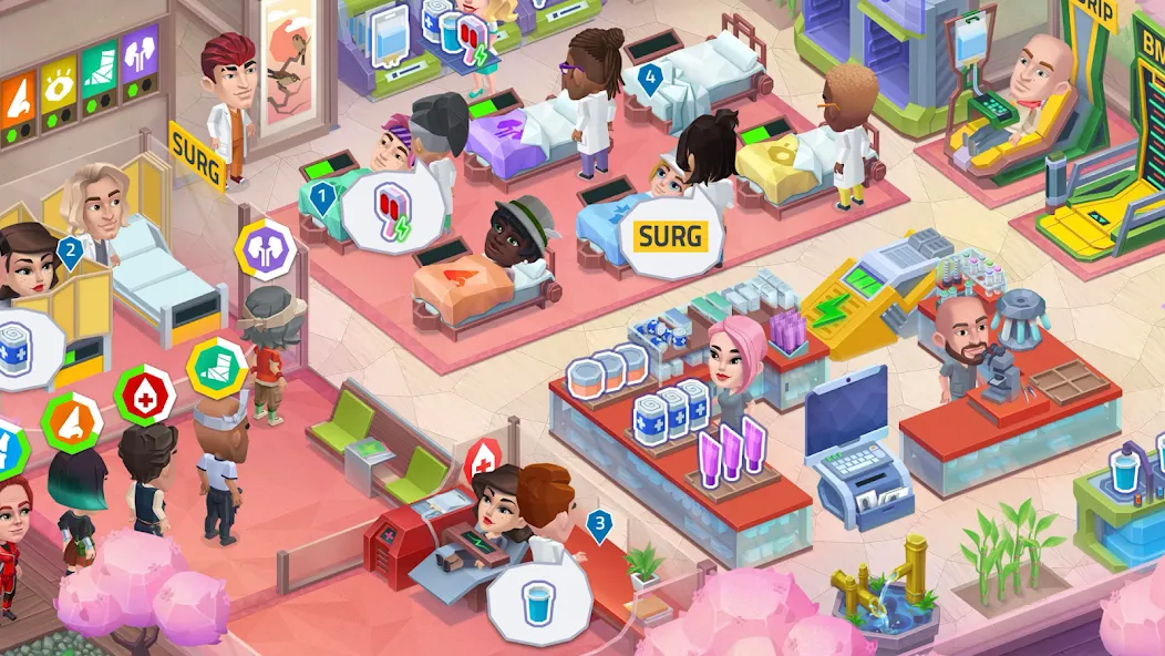 Happy Clinic: Hospital Game  [МОД Все открыто] Screenshot 5